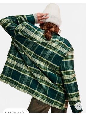 Free People Reggie Blazer In Green Combo